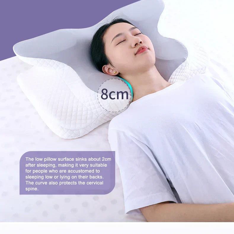 Orthopedic Memory Foam Pillow β Butterfly Shape for Neck Support